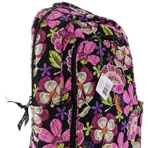 Vera Bradley Pirouette Pink Quilted Floral Fabric School  Pirouette pink laptop backpack main image 1